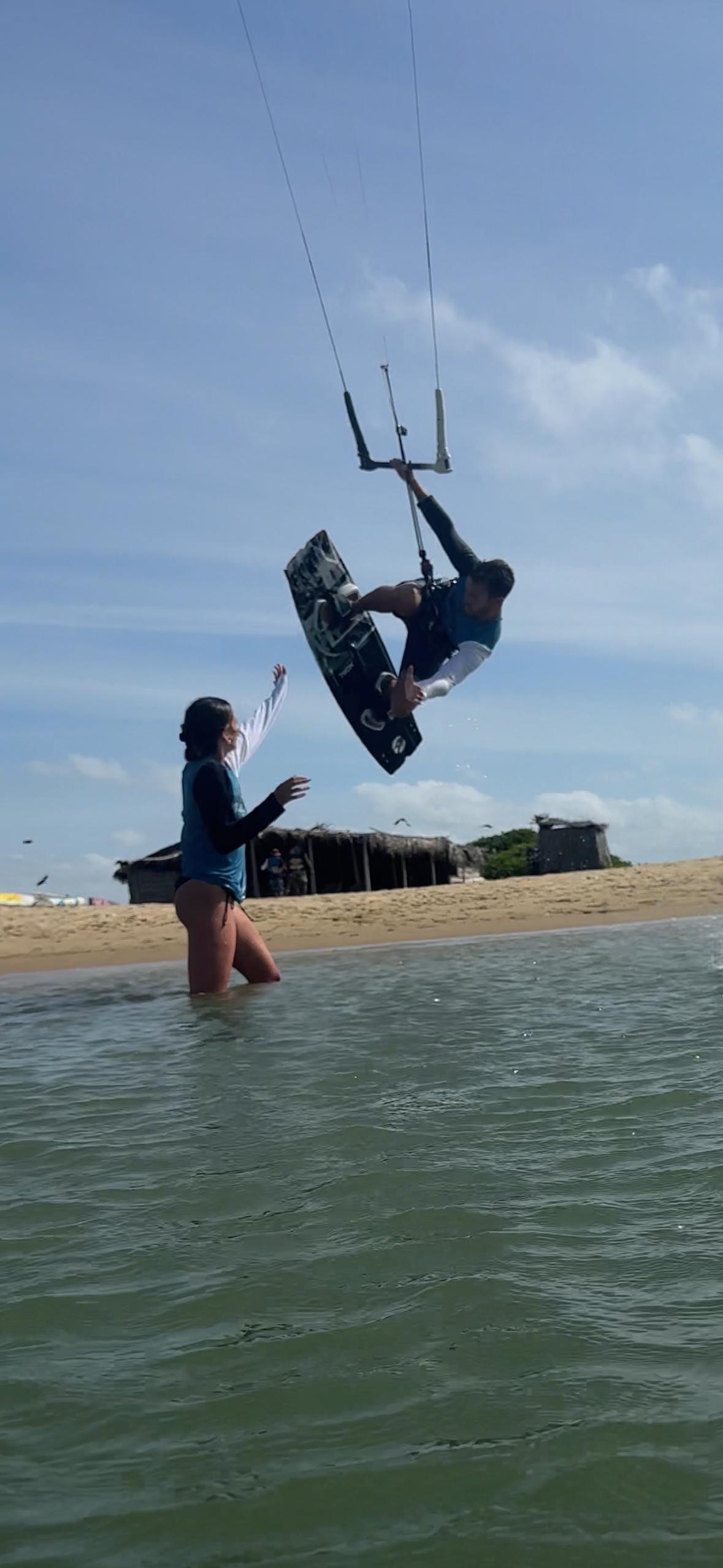 Kitesurfing trick